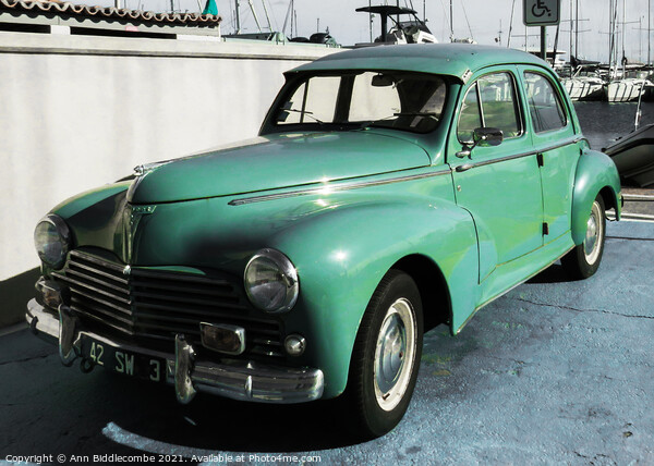 Peugeot 203  side view Picture Board by Ann Biddlecombe