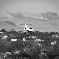 Buy canvas prints of Private jet by Ann Biddlecombe