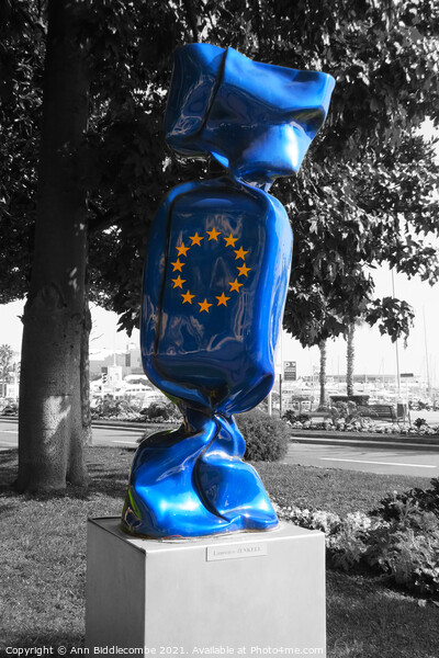 EU bonbon in cannes with selective color and monoc Picture Board by Ann Biddlecombe