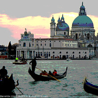 Buy canvas prints of The main lagoon in Venice by Ann Biddlecombe
