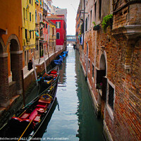 Buy canvas prints of Side street in Venice by Ann Biddlecombe