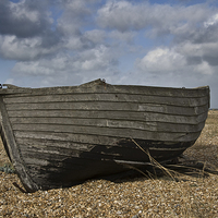 Buy canvas prints of Old fishing boat on the beach by Paul Fleet
