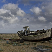 Buy canvas prints of Broken down old fishing boat by Paul Fleet