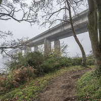 Buy canvas prints of Bridge in the Misty Morning by Paul Fleet