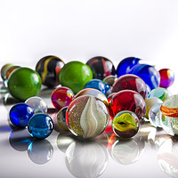 Buy canvas prints of Group of Marbles by Paul Fleet