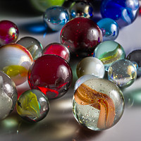 Buy canvas prints of Mixed Glass Marbles by Paul Fleet