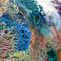 Buy canvas prints of Colorful Fishing Nets by Paul Fleet