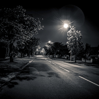 Buy canvas prints of A lonely night in the country by Liam Gibbins