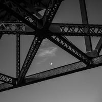 Buy canvas prints of Moon from the Story Bridge by Peta Thames