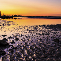 Buy canvas prints of Sun Sets on Bramble Bay by Peta Thames