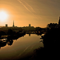 Buy canvas prints of Sunrise over Worcester by Duncan Monk