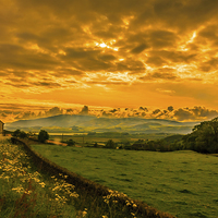 Buy canvas prints of  Cumbrian Skies. by Peter Bunker