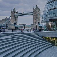Buy canvas prints of South Bank Scene. by Peter Bunker
