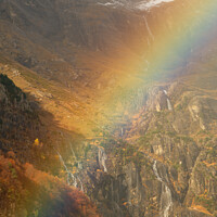 Buy canvas prints of Pineta Valley Rainbow by Stephen Taylor