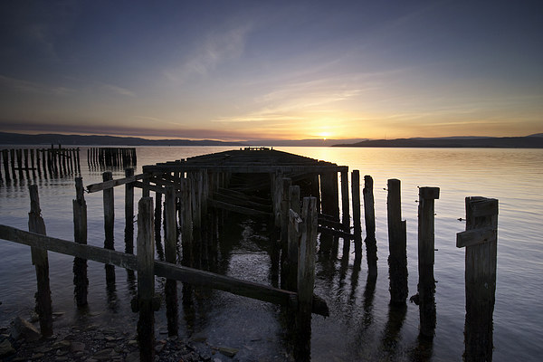 Craigendoran Pier sunset Picture Board by Stephen Taylor