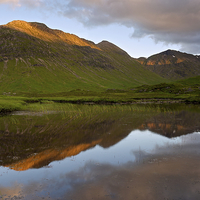 Buy canvas prints of Lochan Na Fola reflections by Stephen Taylor