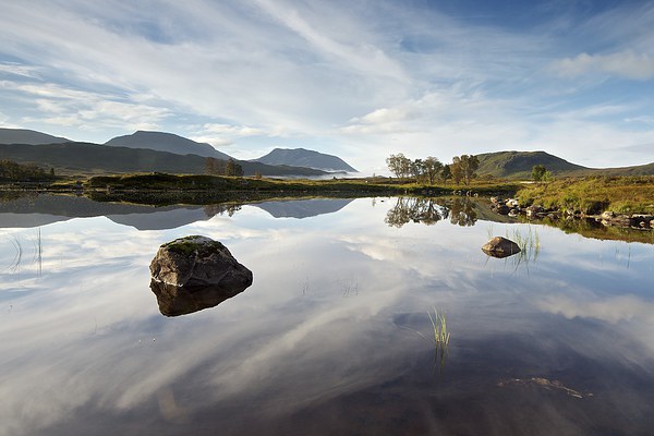 Loch Ba reflections Picture Board by Stephen Taylor