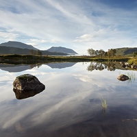 Buy canvas prints of Loch Ba reflections by Stephen Taylor