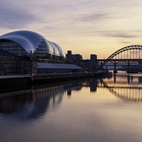 Buy canvas prints of Sunet in Newcastle Upon Tyne by Stephen Taylor