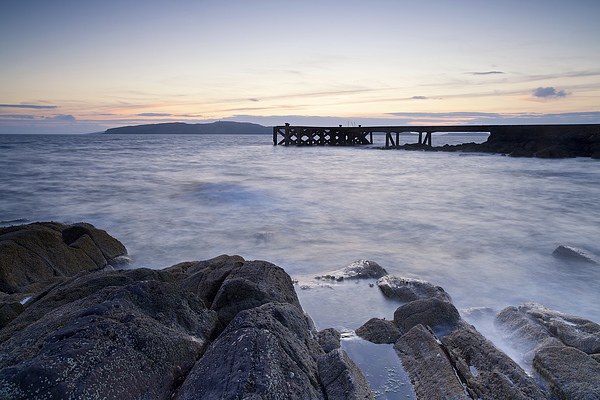 Evening light at Portencross Picture Board by Stephen Taylor