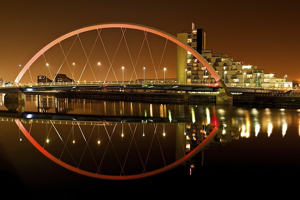 The Clyde Arc at night Picture Board by Stephen Taylor
