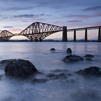 Buy canvas prints of Forth bridge at dusk by Stephen Taylor