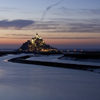 Buy canvas prints of Mont Saint Michel Normandy by Stephen Taylor