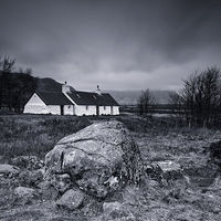 Buy canvas prints of Black Rock Cottage Glencoe by Stephen Taylor