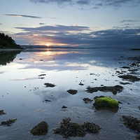 Buy canvas prints of  Sunset at Fairlie, North Ayrshire by Stephen Taylor