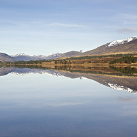 Buy canvas prints of  Loch Tulla reflections by Stephen Taylor