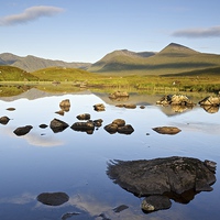 Buy canvas prints of  Morning light on Rannoch Moor by Stephen Taylor
