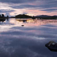 Buy canvas prints of  Loch Ba at dawn by Stephen Taylor