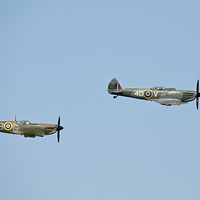 Buy canvas prints of  Spitfires by Stephen Taylor
