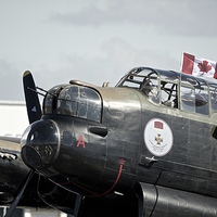 Buy canvas prints of Canadian Lancaster Bomber by Stephen Taylor