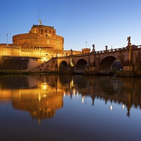 Buy canvas prints of Ponte Sant'Angelo by Stephen Taylor