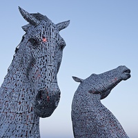 Buy canvas prints of  The Kelpies by Stephen Taylor