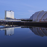 Buy canvas prints of Glasgow Riverside by Stephen Taylor