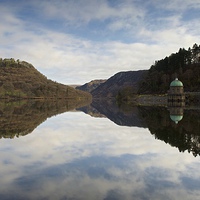 Buy canvas prints of  Reflections in the Elan Valley by Stephen Taylor