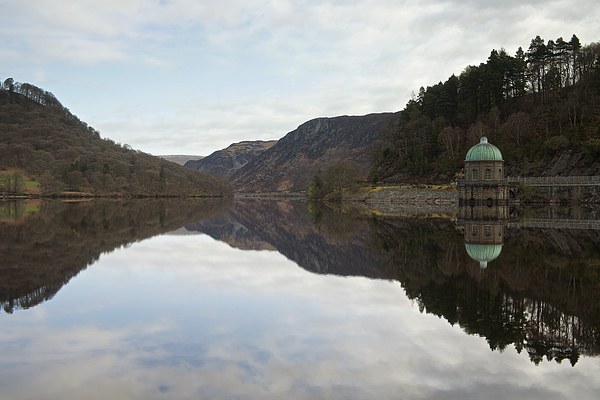 Reflections in the Elan Valley Picture Board by Stephen Taylor