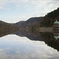 Buy canvas prints of Reflections in the Elan Valley by Stephen Taylor