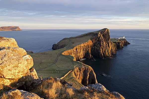  Golden light at Neist Point Picture Board by Stephen Taylor