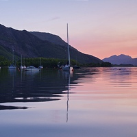 Buy canvas prints of  Sunset at Ballachulish by Stephen Taylor