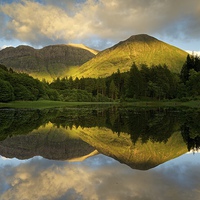 Buy canvas prints of  The last of the light in Glencoe by Stephen Taylor