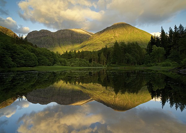  Summer reflections in Glencoe Picture Board by Stephen Taylor