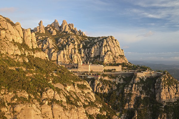  Montserrat Monastery Picture Board by Stephen Taylor