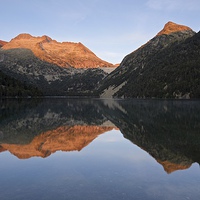 Buy canvas prints of First light at Lac d'Oredon by Stephen Taylor