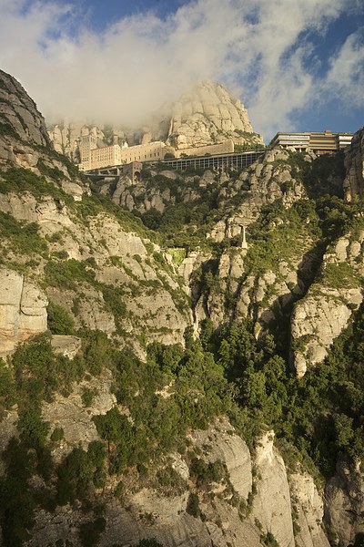  Clouds hover over Montserrat Picture Board by Stephen Taylor