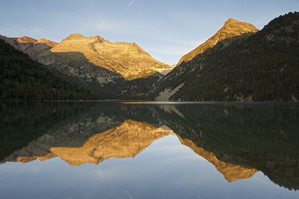  Golden light in the Pyrenees Picture Board by Stephen Taylor