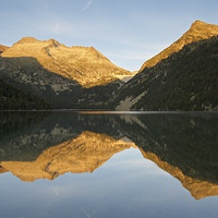 Buy canvas prints of  Golden light in the Pyrenees by Stephen Taylor