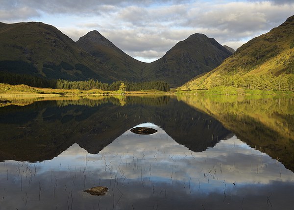 Reflections of Glen Etive Picture Board by Stephen Taylor